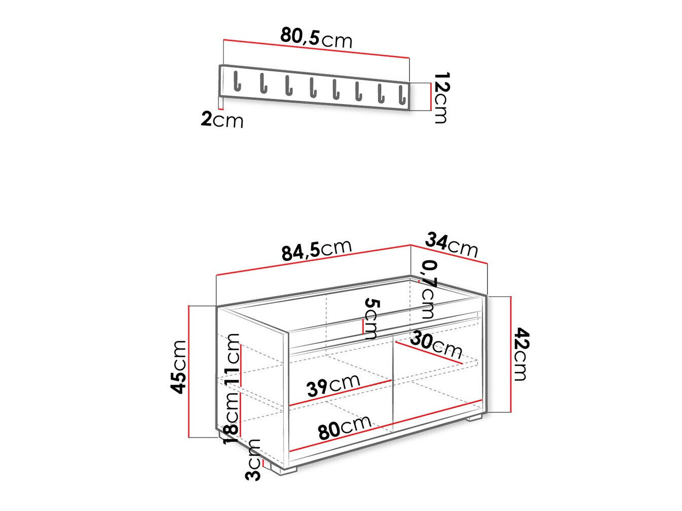 Entrésæt Comfivo 392 (Hvid + Manila 04)