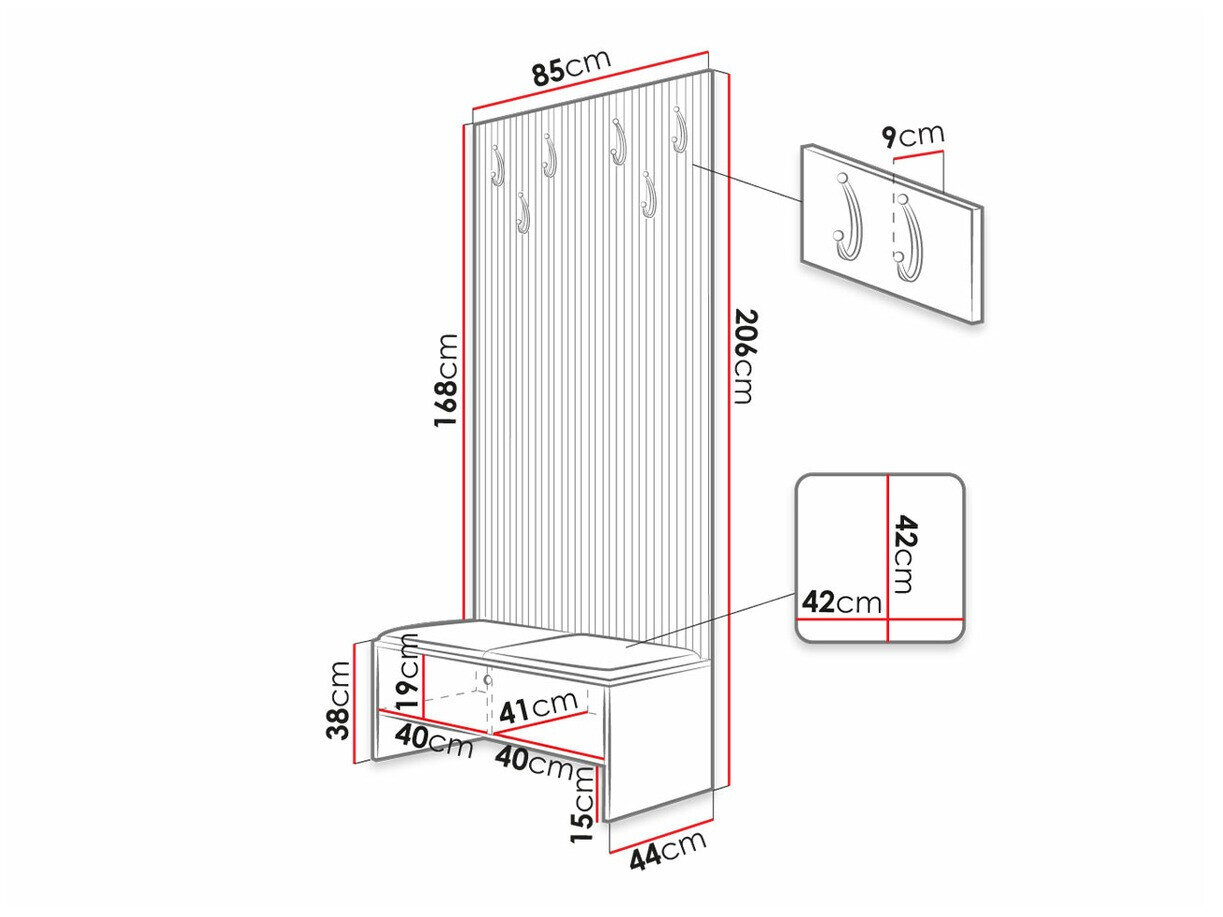 Entrésæt Hartford 321 (Artisan eg + Manila 04)