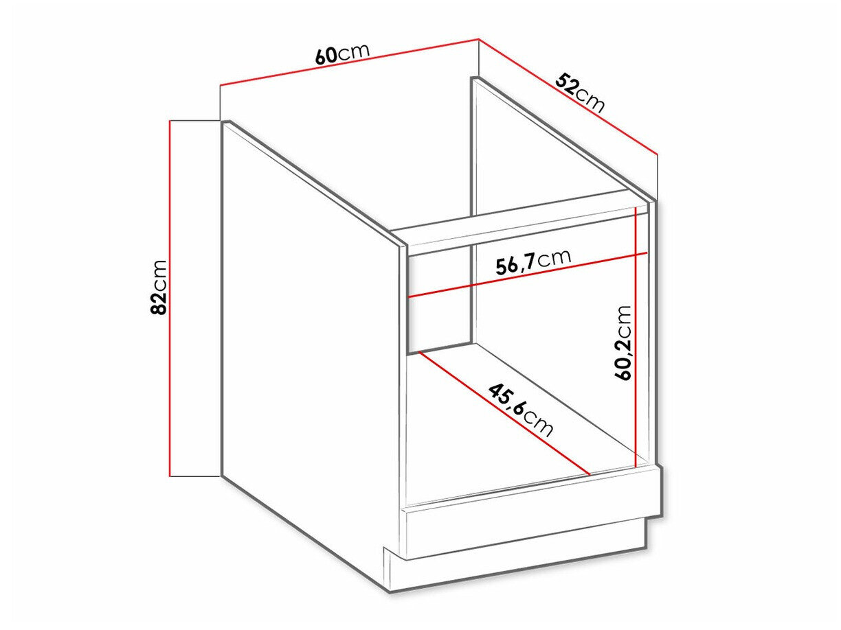 Modulskab til indbyggede apparater Retro White 109