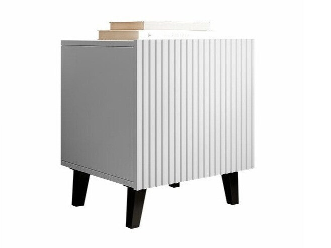 Sengebord Dicto (Hvid + Sort) (2stk.)