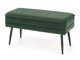 Polstret bænk Houston 1255 (Mørkegrøn + Sort)