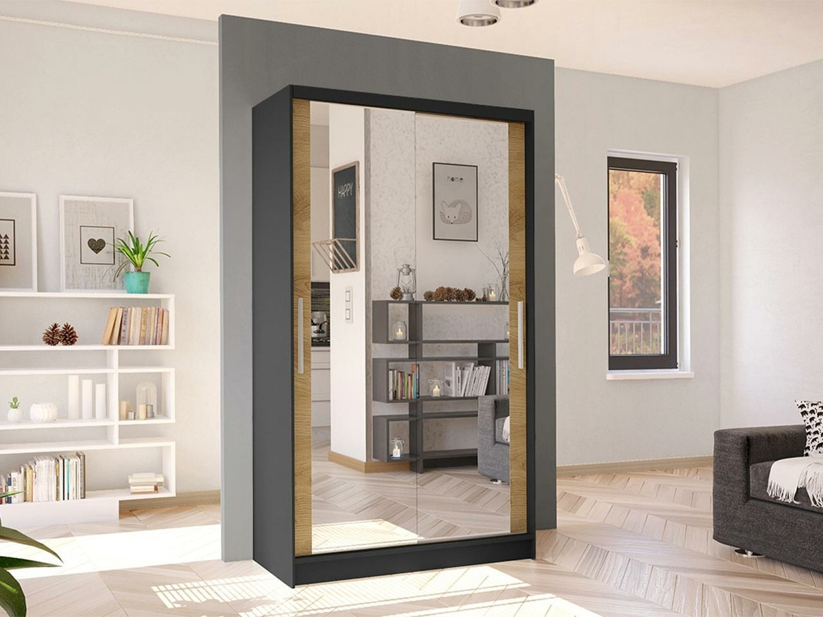Garderobeskab Closico Structor VII (Sort + Artisan eg)