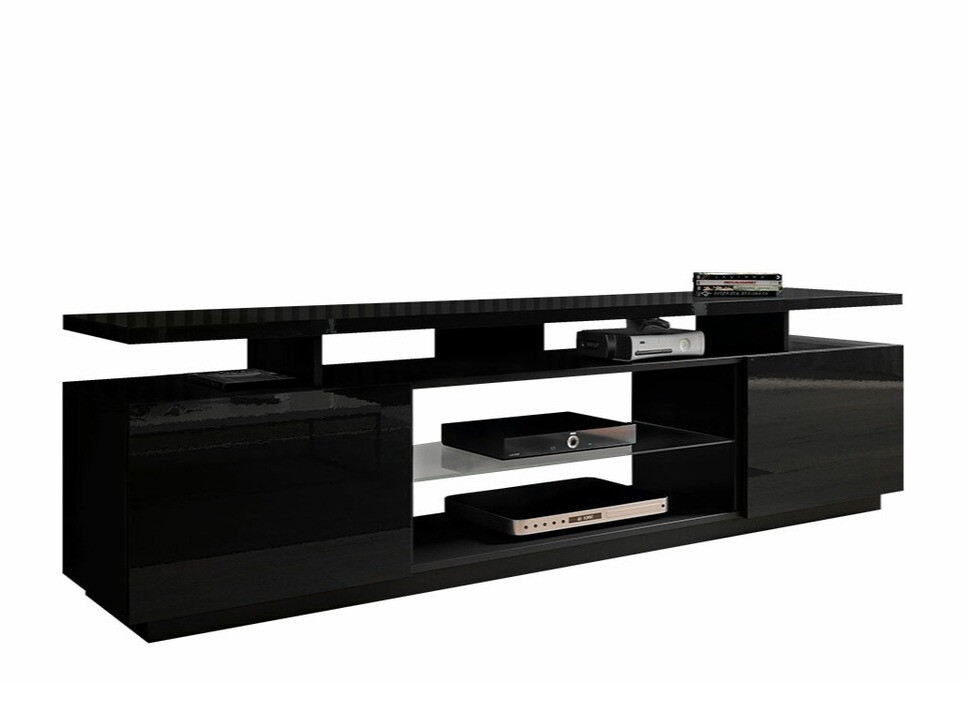 TV-bord Figura (Sort + Blank sort)