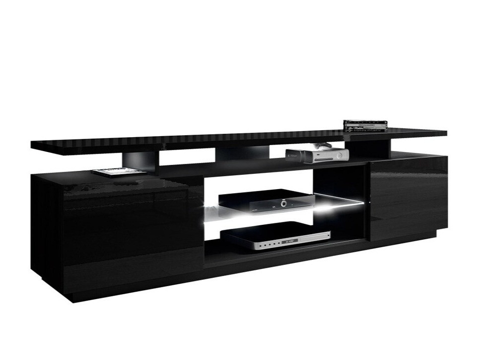TV-bord Figura (Sort + Blank sort)