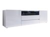 TV-bord Nashville 114 (Hvid + Glansfuld hvid)