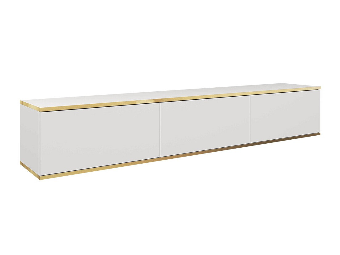 TV-bord Princal (Hvid + Gylden)