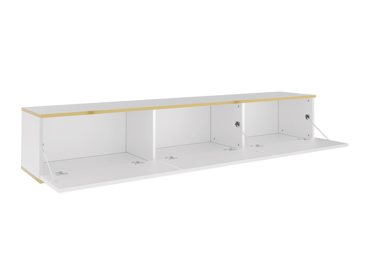 TV-bord Princal (Hvid + Gylden)