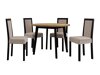 Spisestuesæt Victorville 256 (Grandson eg + Sort)