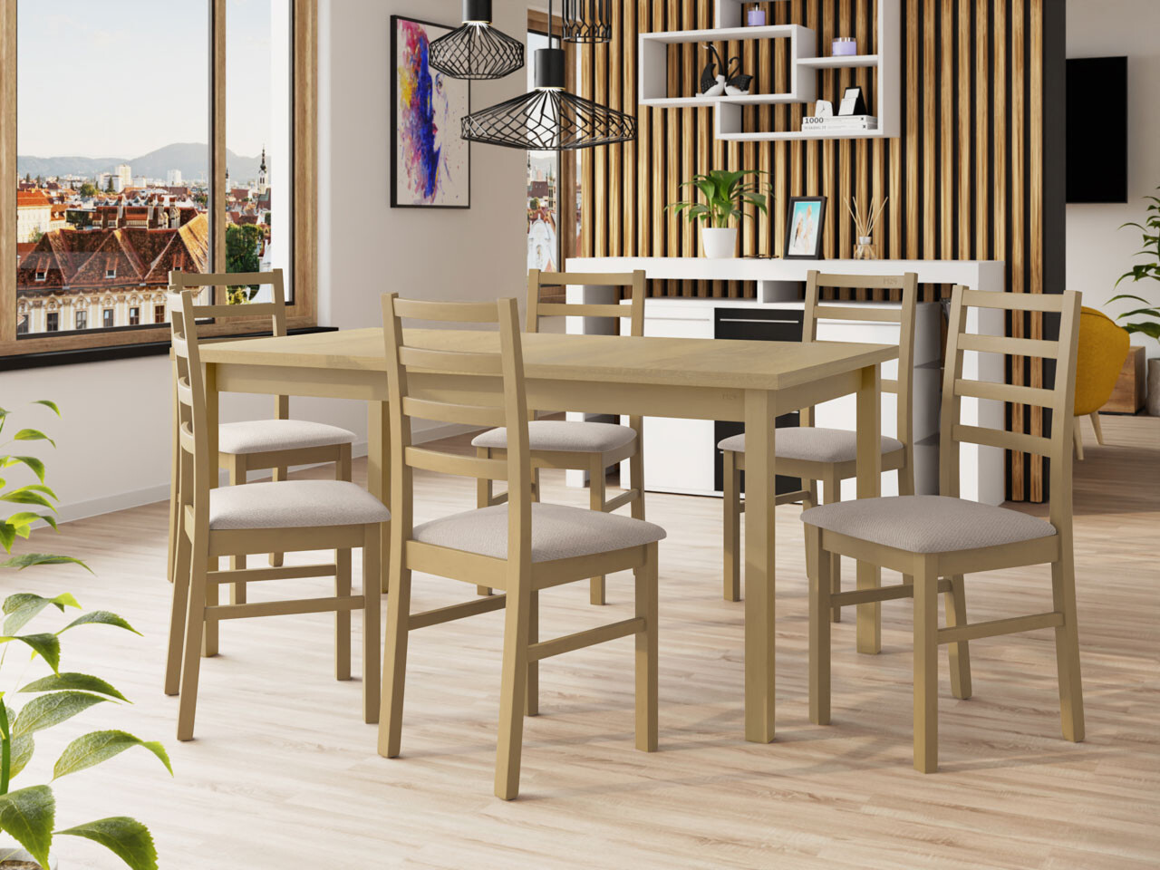 Spisestuesæt Victorville 261 (Paros 2)