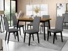 Spisestuesæt Victorville 288 (Grandson eg + Sort)