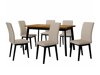 Spisestuesæt Victorville 288 (Grandson eg + Sort)