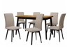 Spisestuesæt Victorville 292 (Grandson eg + Sort)