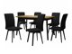 Spisestuesæt Victorville 292 (Sonoma eg + Sort)