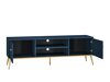TV-bord Flonovu 104 (Mørkeblå + Gylden)
