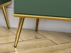 TV-bord Flonovu 104 (Mørkegrøn + Gylden)