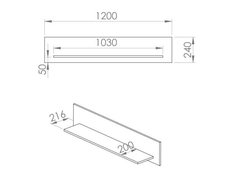 Vægreol Flonovu 107 (Mørkeblå)