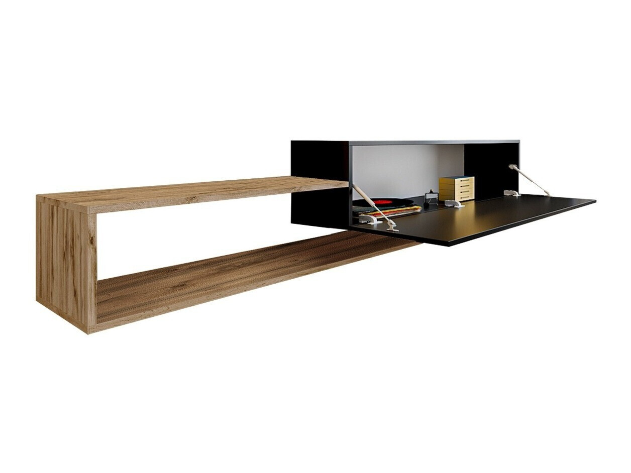 TV-bord Pinos (Sort + Wotan eg)