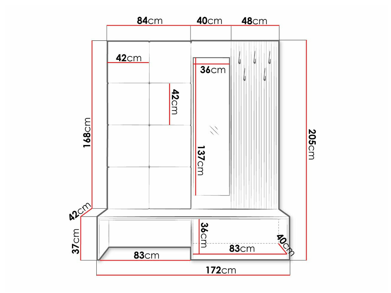 Entrésæt Hartford 322 (Artisan eg + Manila 11)