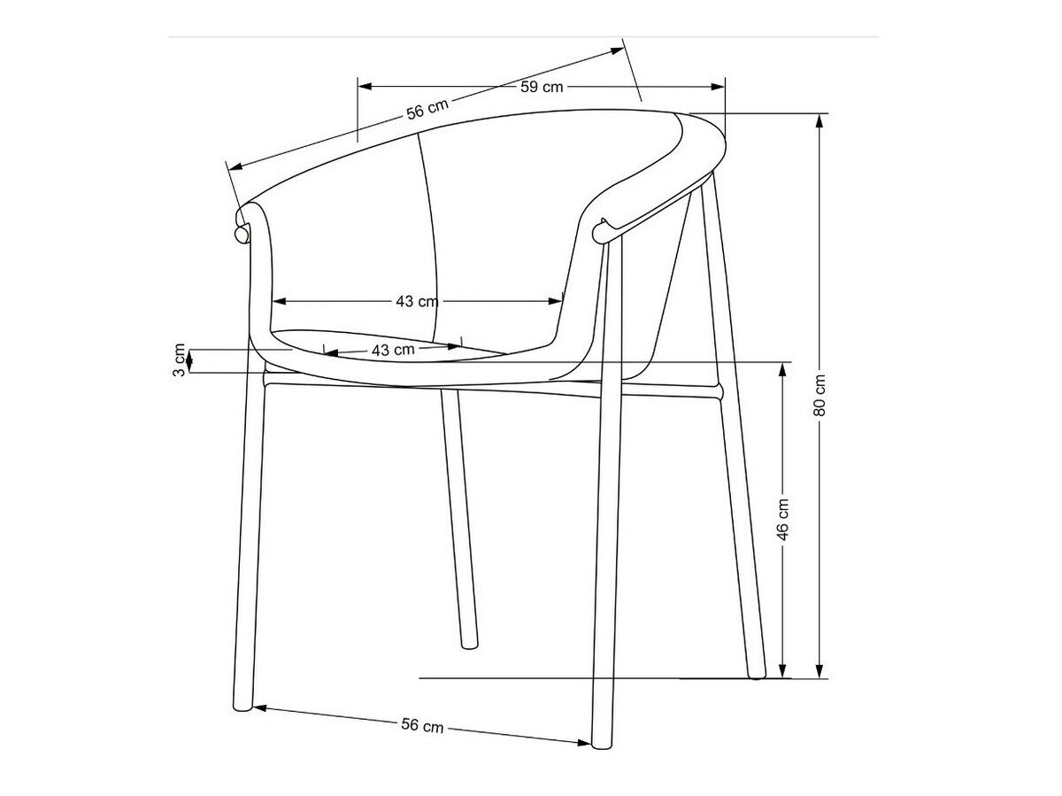 Stol Houston 1405 (Grå)