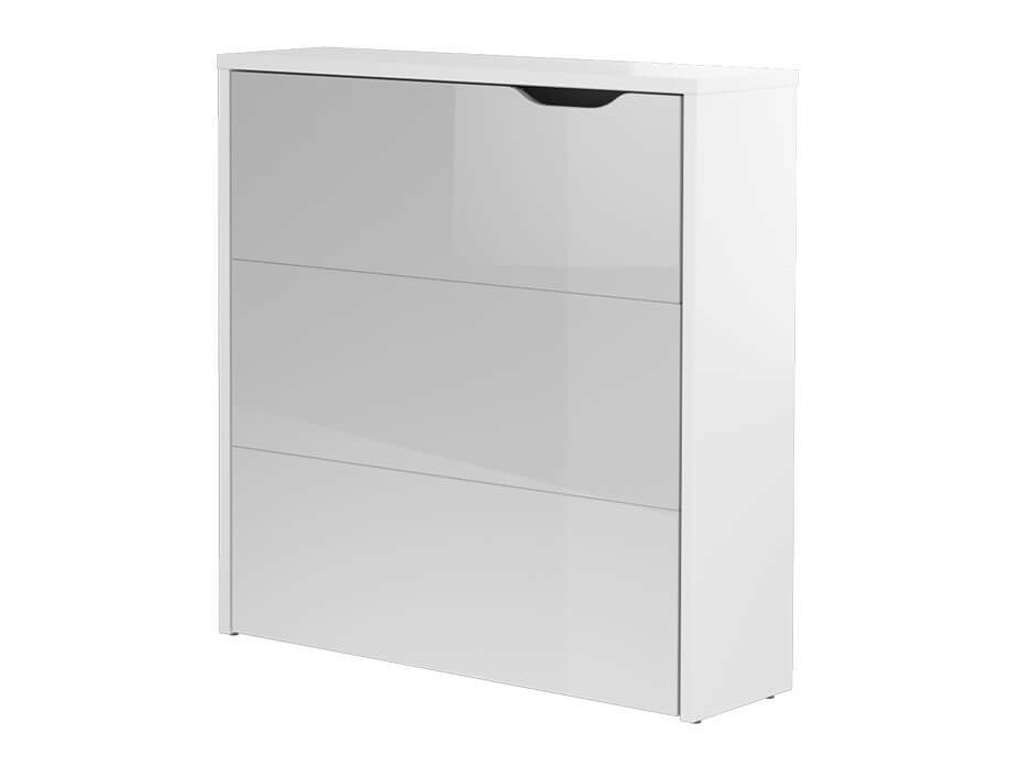 Hjørneskrivebord Concept Lenart II (Hvid + Glansfuld hvid)