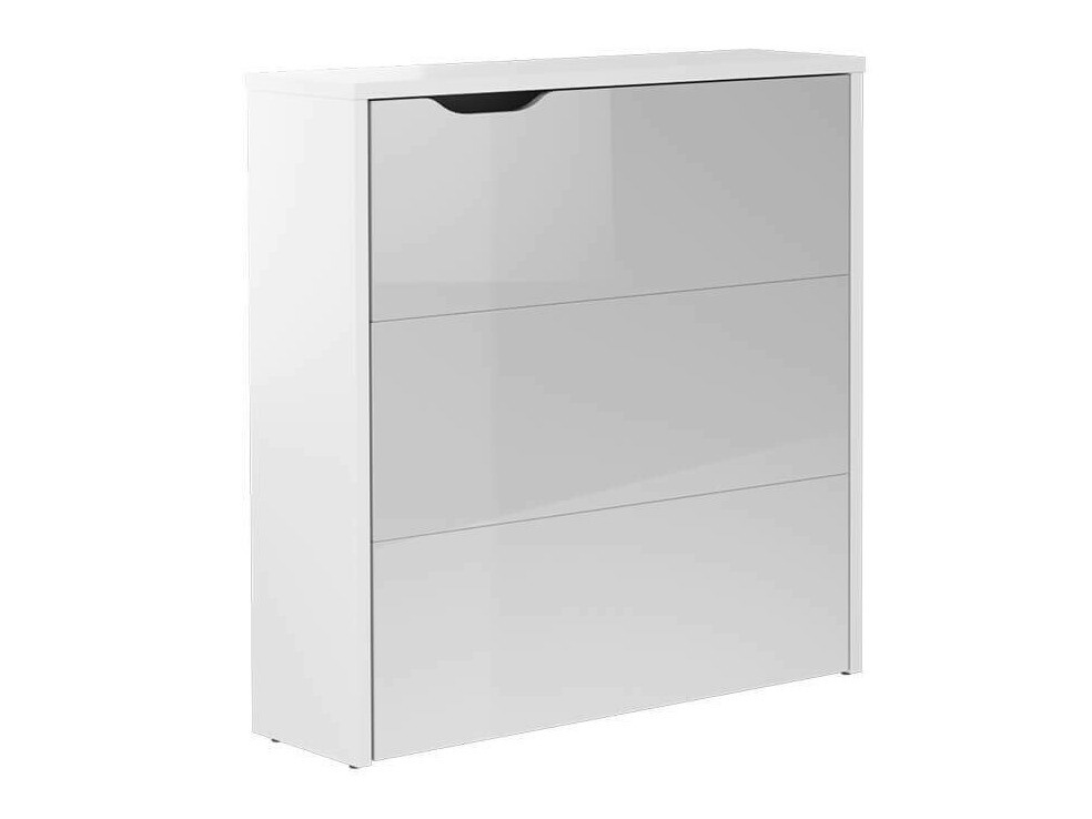 Hjørneskrivebord Concept Lenart II (Hvid + Glansfuld hvid)