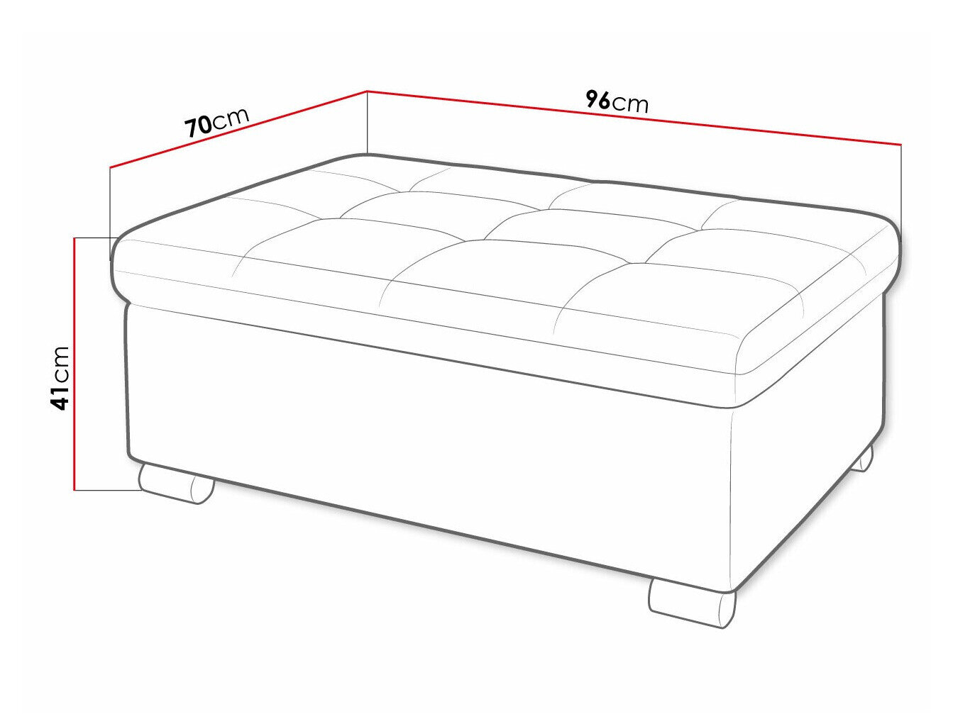 Polstret bænk Comfivo 118 (Poso 14)