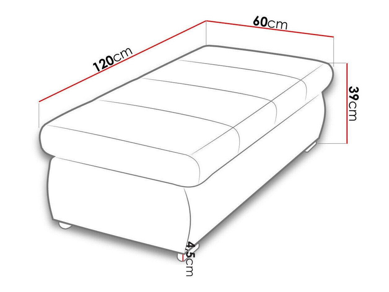 Polstret bænk Comfivo 123 (Poso 01)