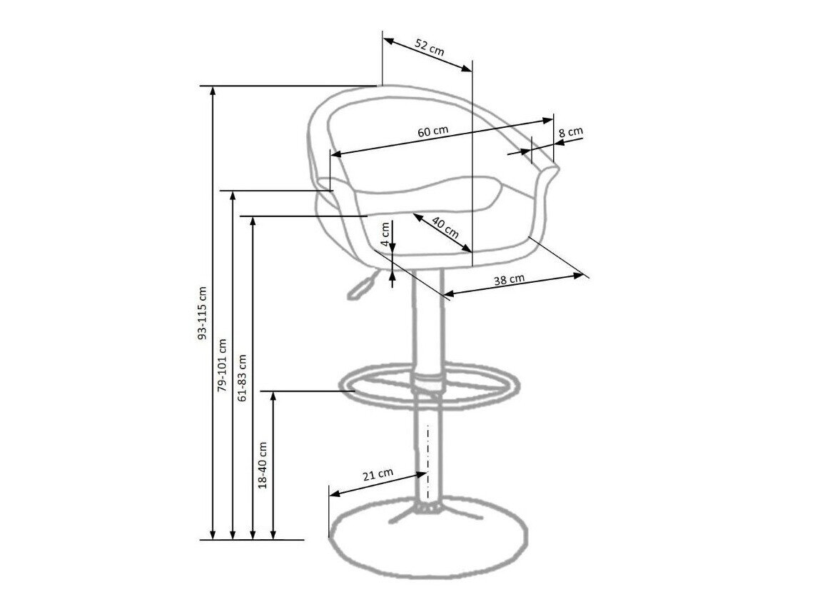 Counterstol Houston 182