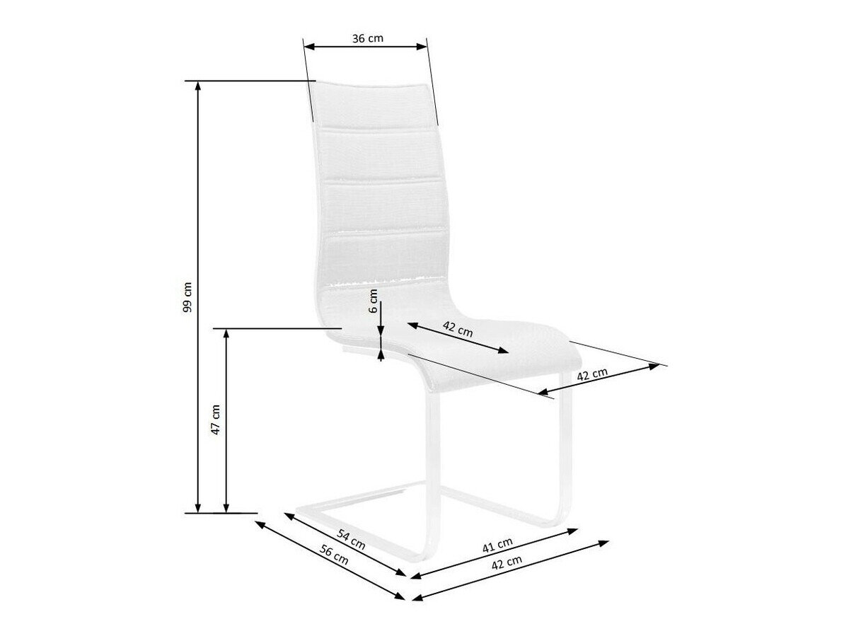 Stol Houston 563 (Sort + Hvid)
