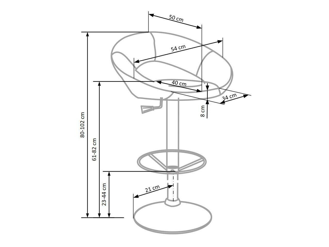Counterstol Houston 452 (Beige)