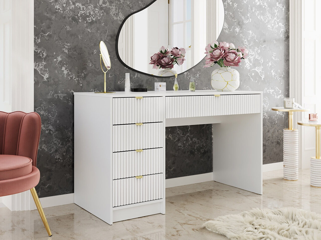 Skrivebord Comfivo Papilio (Hvid)
