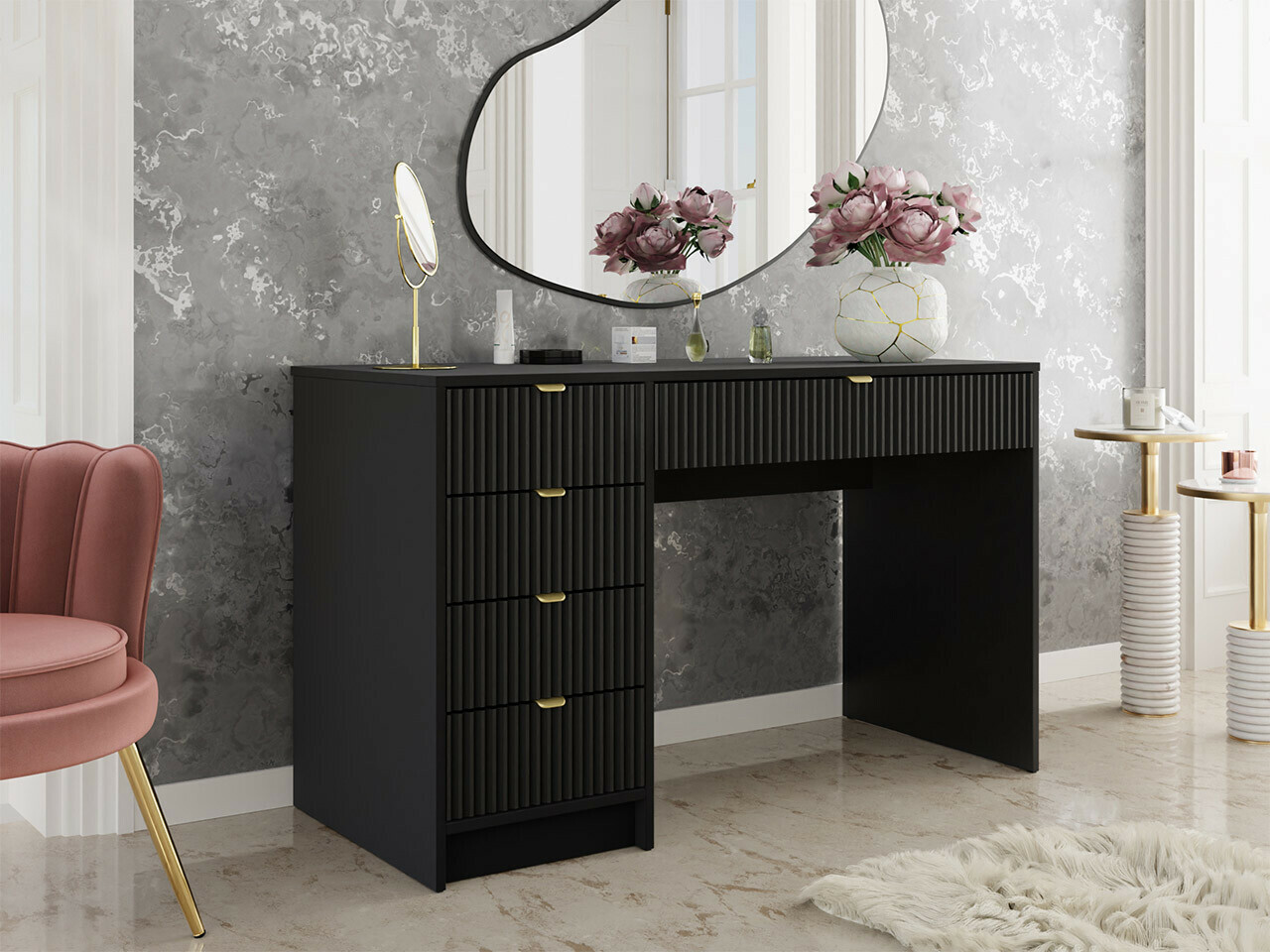 Skrivebord Comfivo Papilio (Sort)