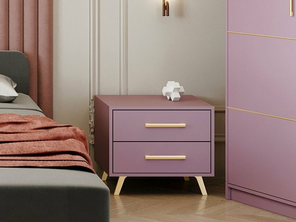 Sengebord Rosa (Lilla + Gylden)