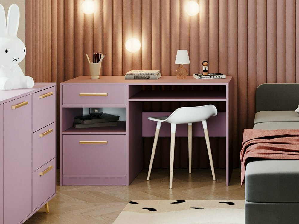 Skrivebord Rosa (Lilla + Gylden)
