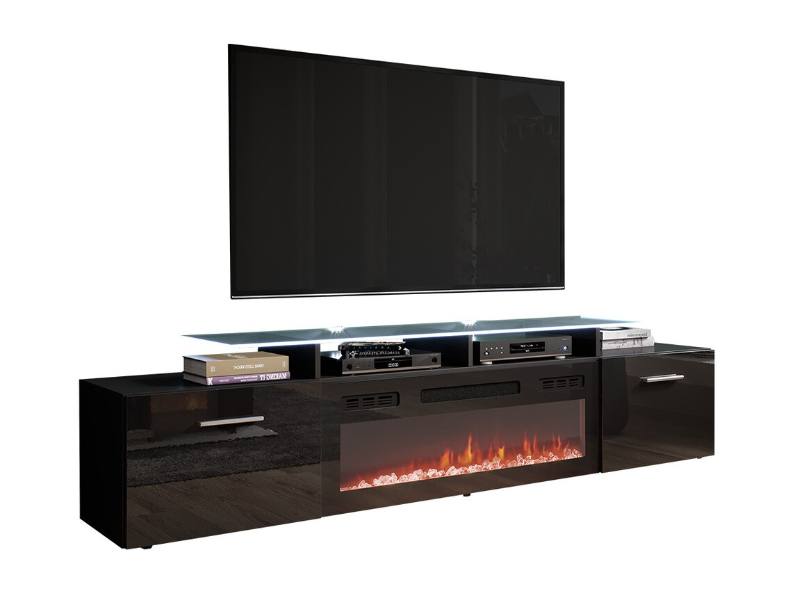 TV-bord Numerus (Sort + Blank sort)