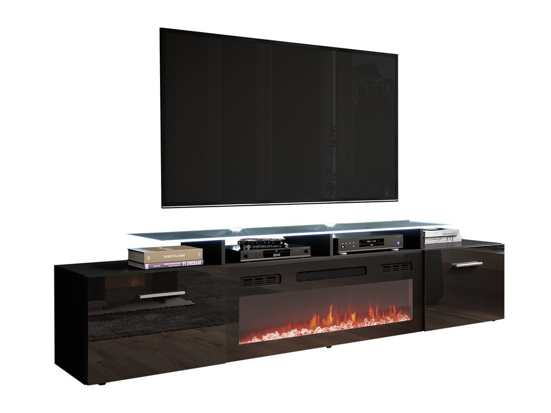 TV-bord Numerus (Sort + Blank sort)