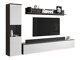 Stuemøbelsæt Sarasota 130 (Mørkegrå + Glansfuld hvid)