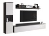Stuemøbelsæt Sarasota 130 (Mørkegrå + Glansfuld hvid)