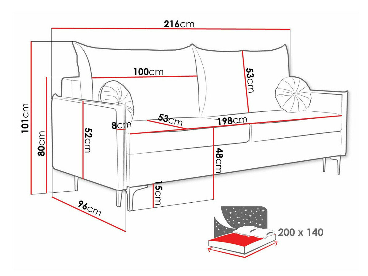 Sovesofa Clovis 103 (Manila 33)