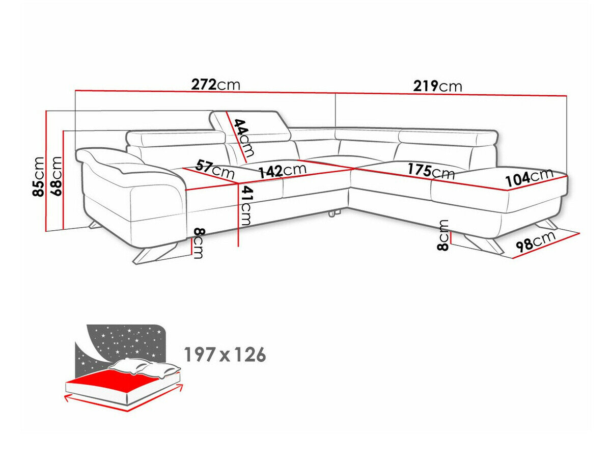 Hjørnesofa Lincoln 102 (Inari 91)