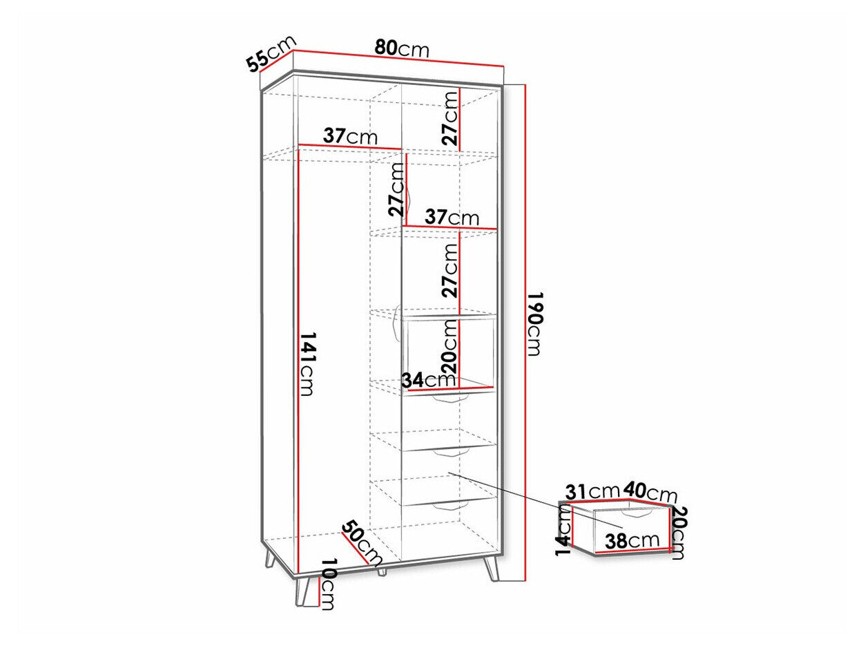Garderobeskab Domvera 101