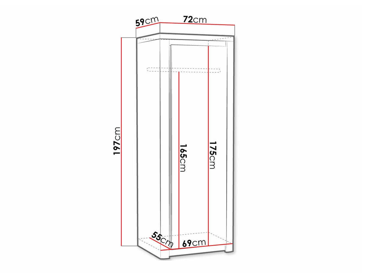 Garderobeskab Etrmona 101