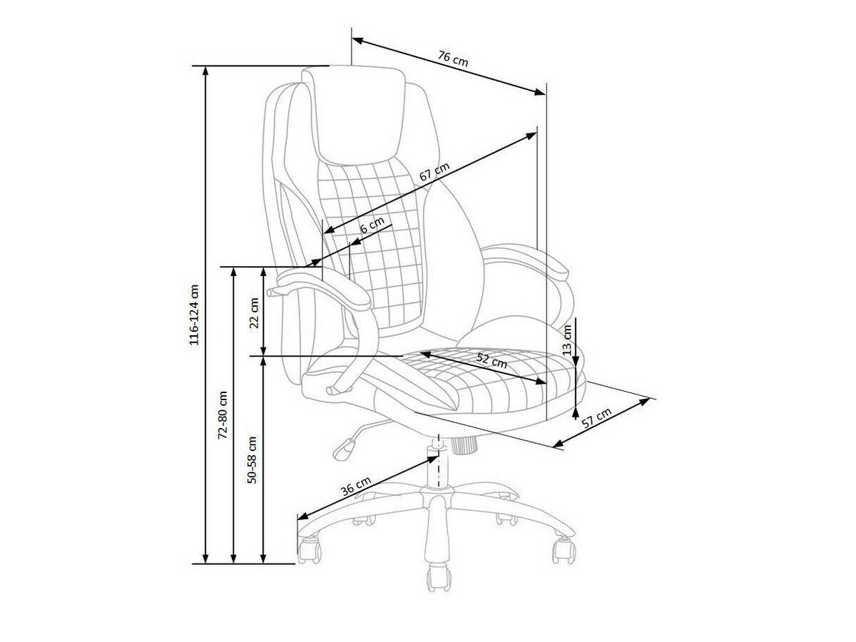 Kontorstol Houston 1387 (Grå)