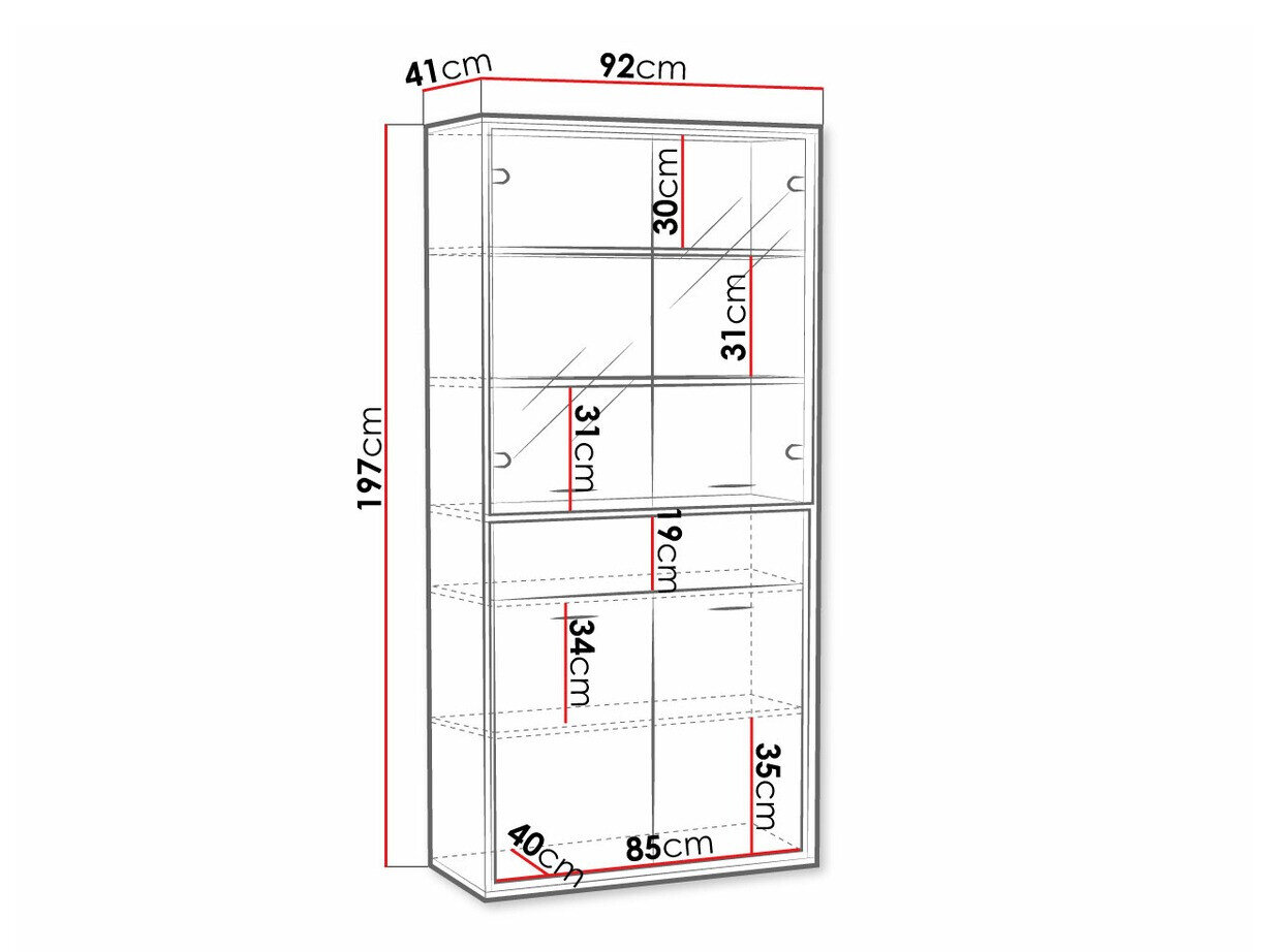 Reol Etrmoni 102 (Lyst træ)