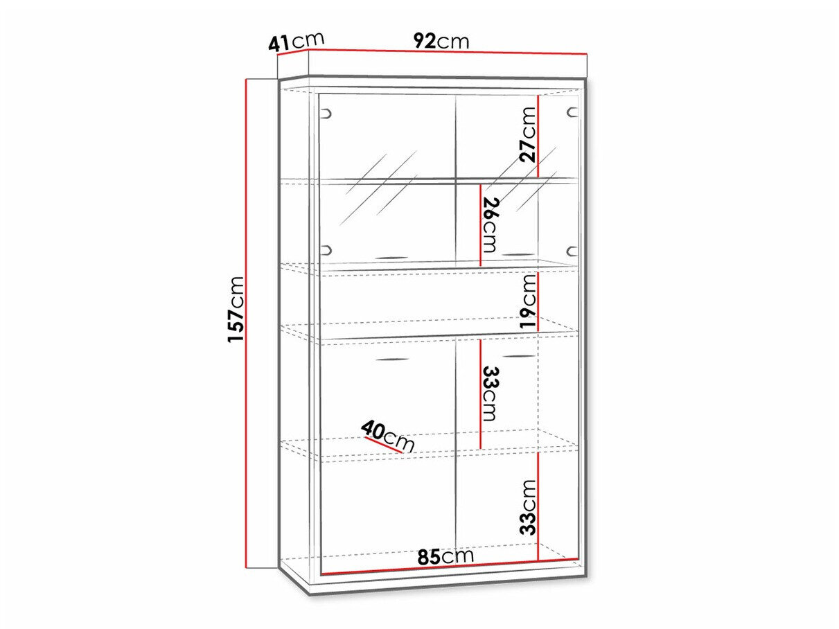 Reol Etrmoni 107 (Lyst træ)