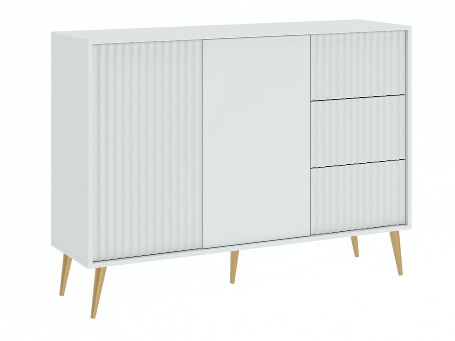 Kommode Cirferi 101 (Hvid + Gylden)