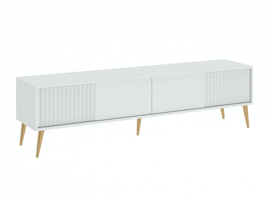 TV-bord Cirferi 105 (Hvid + Gylden)
