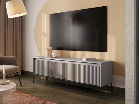 TV-bord Fernolu 104 (Grå + Sort)