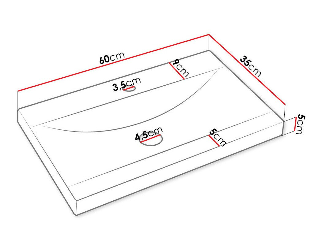 Badeværelsessæt Comfivo Livciro 100 (Hvid)