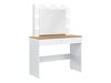 Sminkebord Catelbi 113 (Hvid + Egetræ)